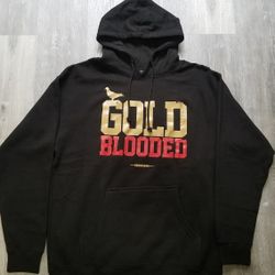 Adapt Gold Blooded 49ers Hoodie Size Large 
