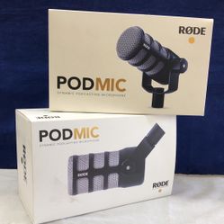 RODE PodMic Dynamic Podcasting Microphone 