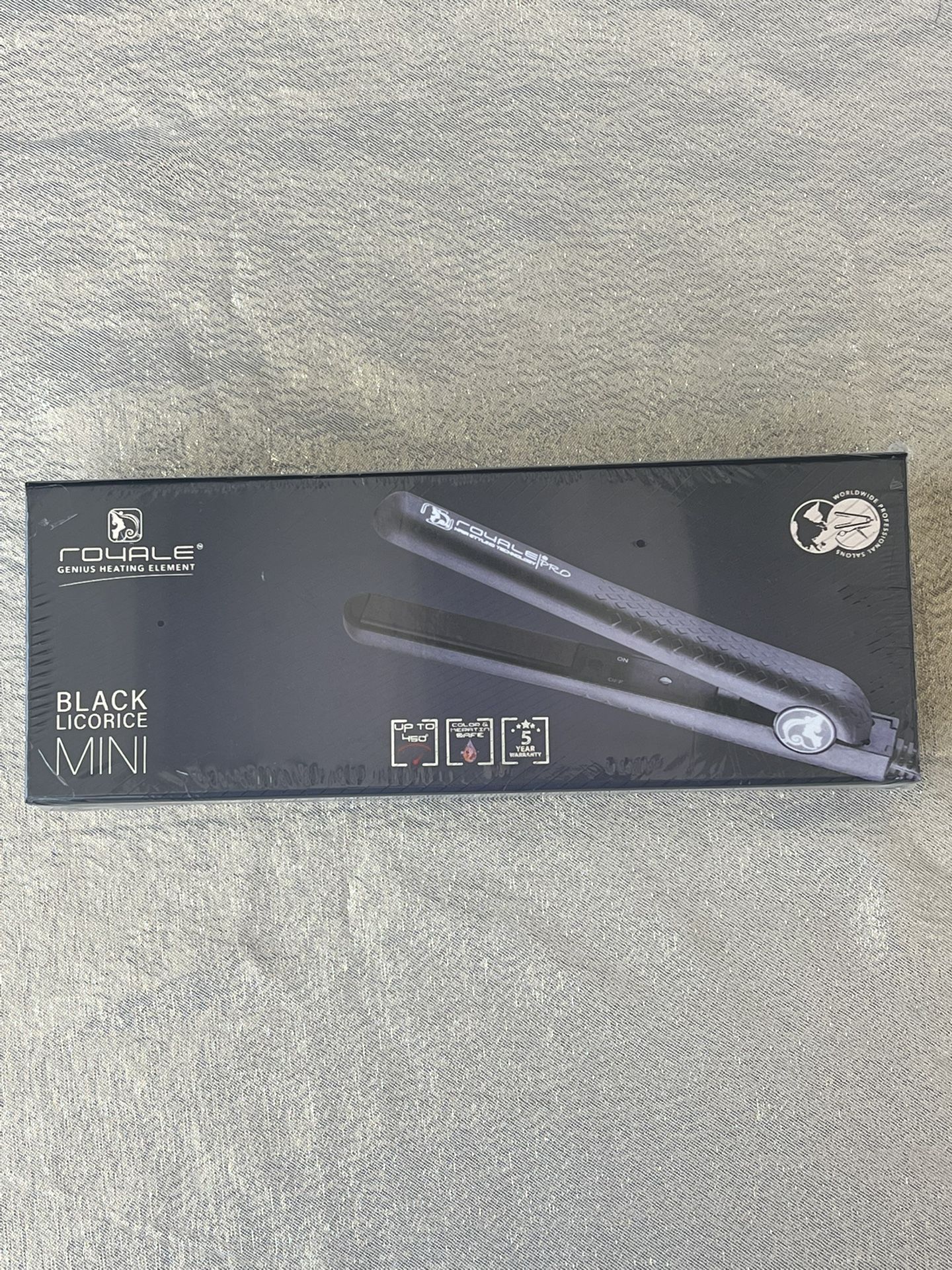 Royale Black Licorice Mini Hair Straightener