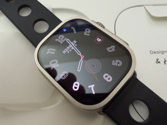 APPLE WATCH HERMÈS ULTRA 3 49MM NATURAL TITANIUM CASE WITH HERMES SCUB’H BAND & EXTRAS