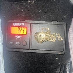10 Rope Chain 10k Pendant 