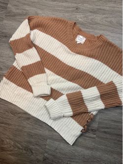 Pink Republic Striped Knit Sweater