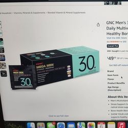 GNC Mega Men's Vitapak - 30 Day Supply 