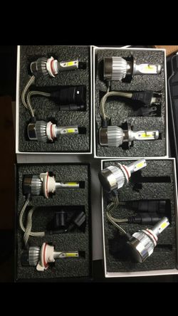 Hid conversion kit and led lights headlight bulb w/ fan - any bulb size - gmc sierra 2 chevy Tahoe yukon silverado scion etc