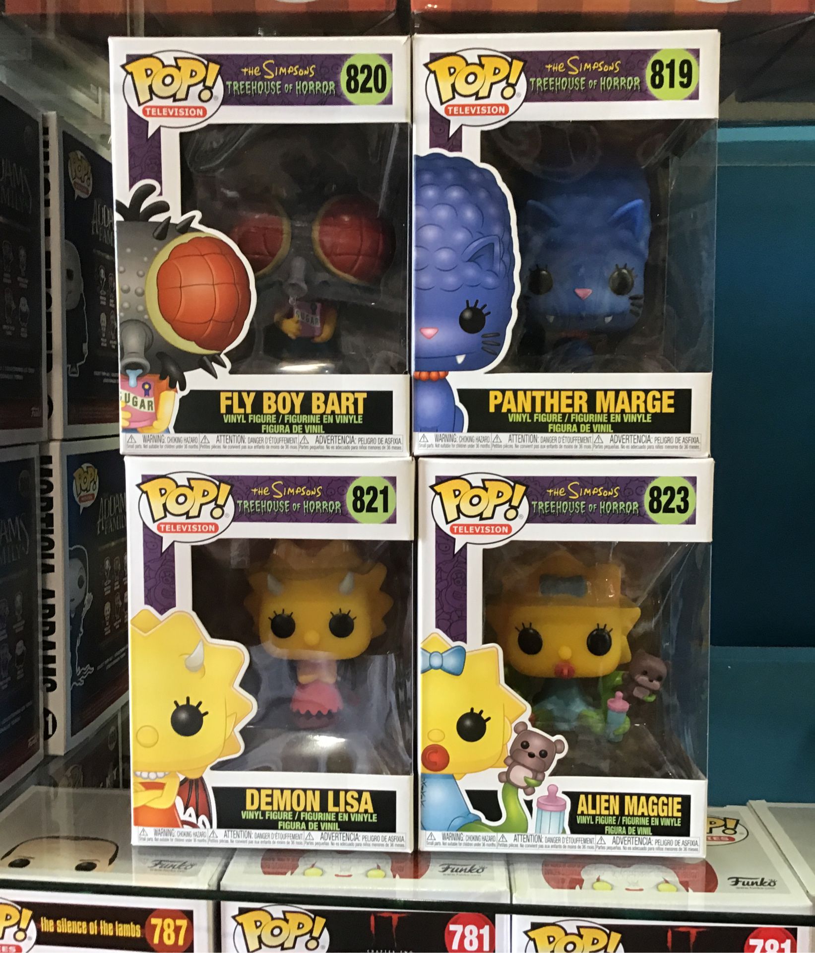 The simpsons treehouse of horror pops