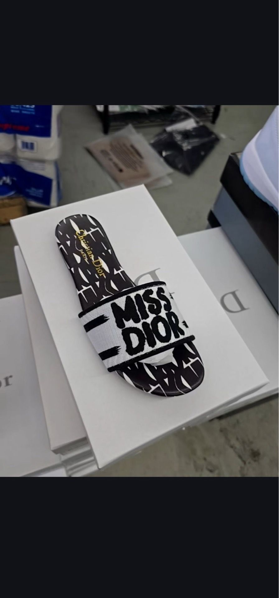 Woman slides