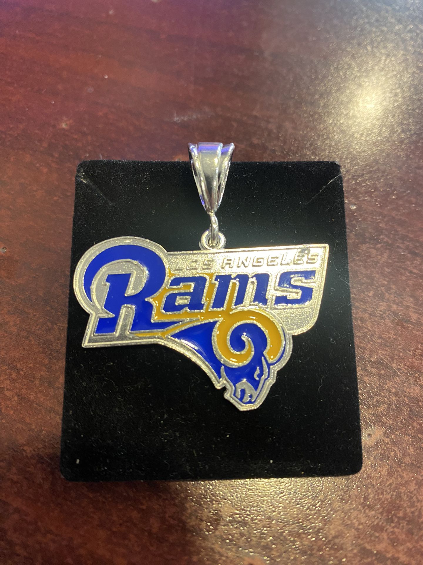 925 Sterling Silver Los Angeles Rams Pendent