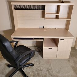 OfficeMax computer desk and chair

