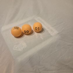 Ping Pong Balls 1-100