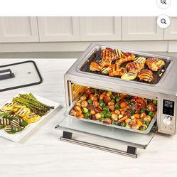 Power grill , 6 in 1 smokeless grill & air fry toaster oven