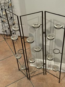 metal votive candle holder / tealight candle stand, 