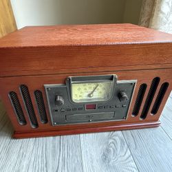 Crosley Musician Entertainment Center AM/FM Radio, CD, Cassette And Record Player