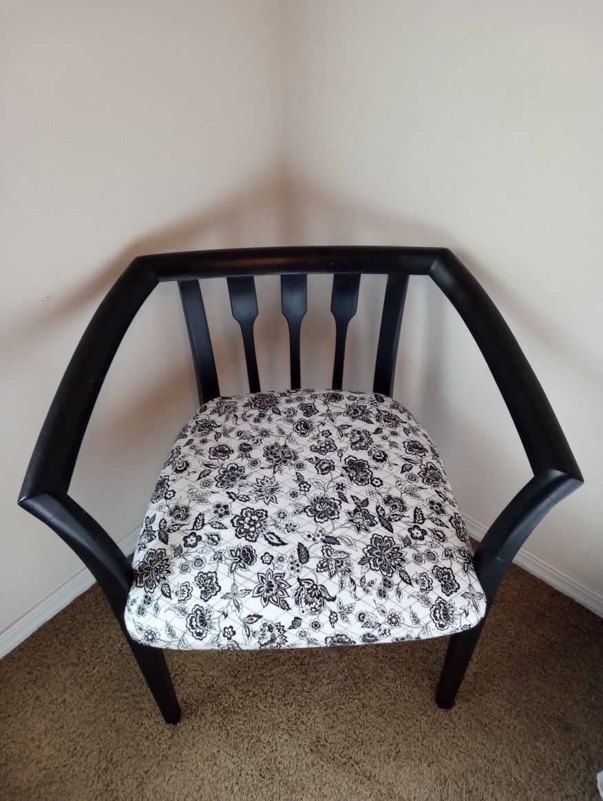 Vintage Mid Century Solid Wood Chair