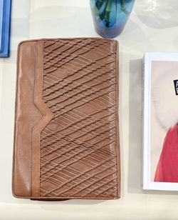 Vintage Leather Oversized Pouch