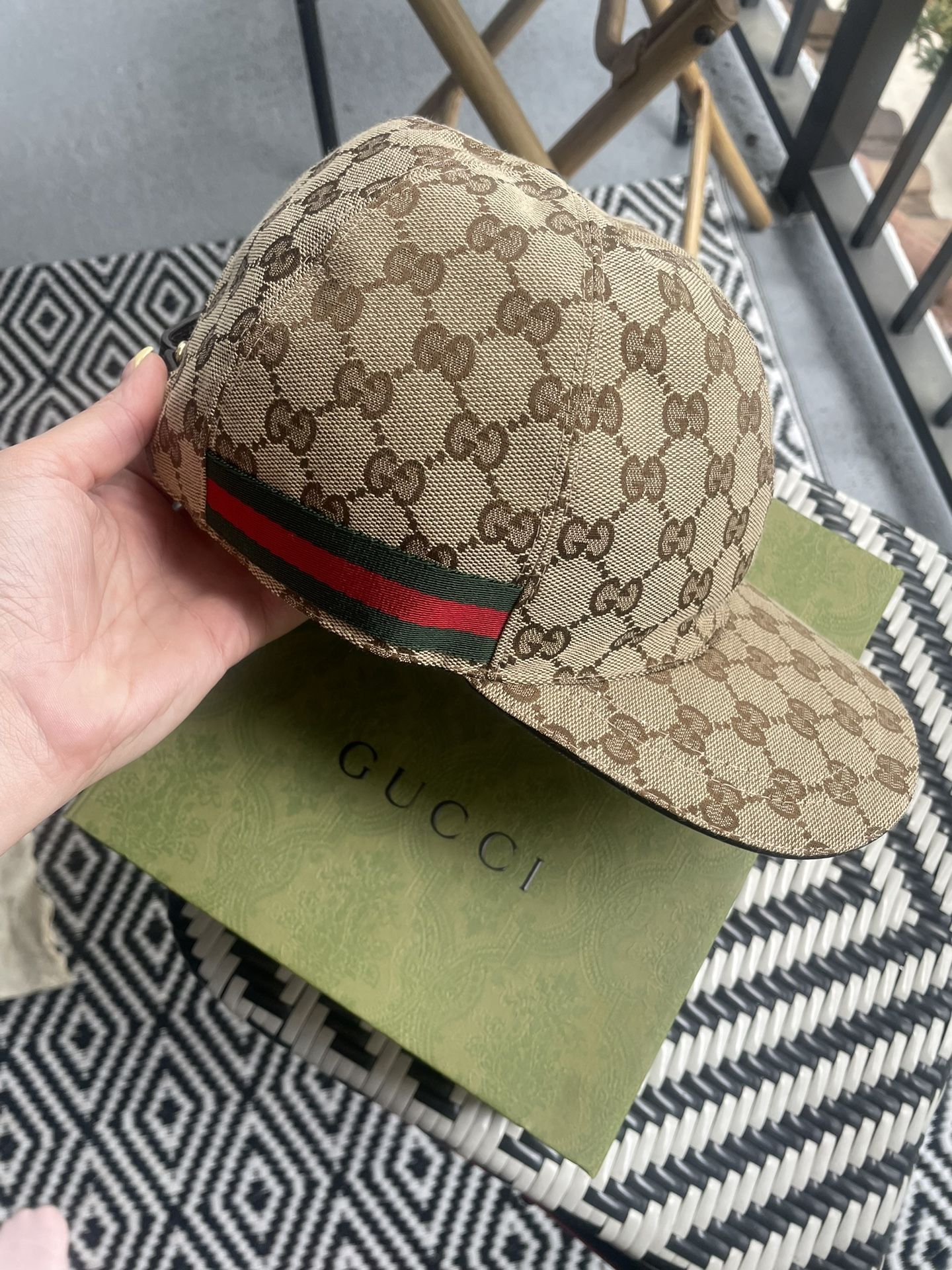Original GG canvas Baseball Gucci Hat (men’s)
