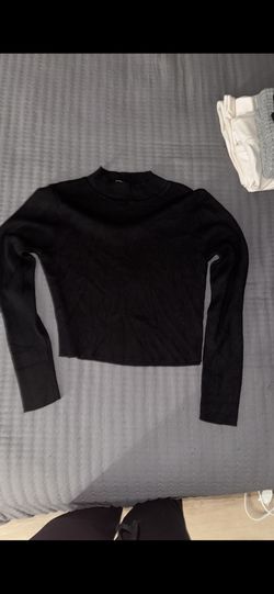 Black Mock Neck Longsleeve