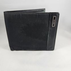 Prada Nylon Bifold Wallet Black Used
