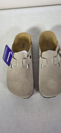 Birkenstock Suede Slip on Clogs for women's size 7- 7.5 / 38