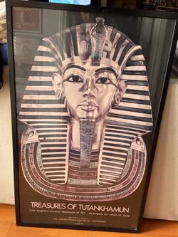 Treasures Of Tutankhamun 1978 Vintage Poster