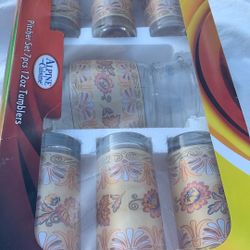 Alpine Cuisine 7 Pieces Pitcher Set 6 Glasses