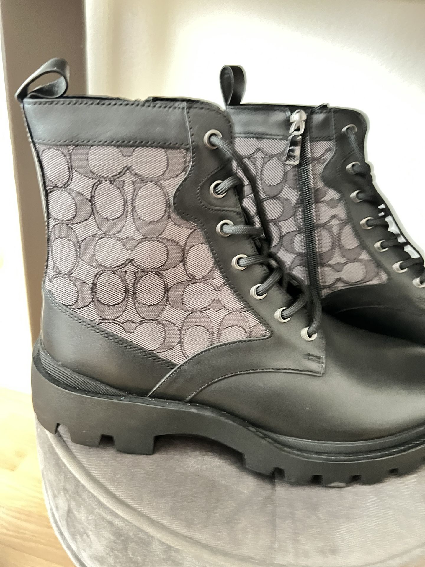 Coach Boots for Men Charlie Boot In Signature Jacquard