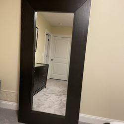 3 Large Dark Brown Mirrors 