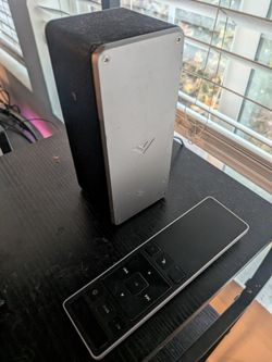 Vizio sound bar with subwoofer and  2 surround speakers