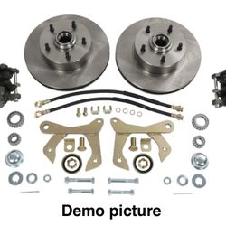 JDMSPEED Front Disc Brake Kit For 55-57 Chevy Car 5 on 4.75" Bolt Pattern