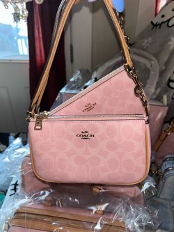 NEW POWDER PINK COACH NOLITA