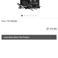 CHICAGO ELECTRIC Flux 125 Welder