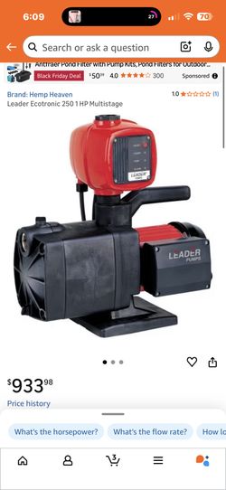 Leader Ecotronic 250 1 HP Multistage
