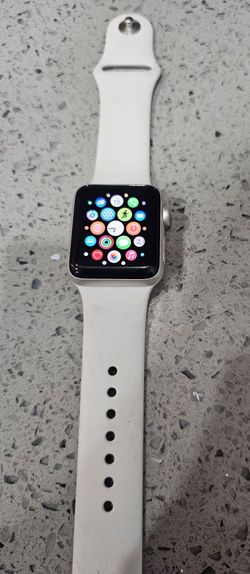 Apple Watch Series 3 38MM Black Aluminum White Sport Band A1860