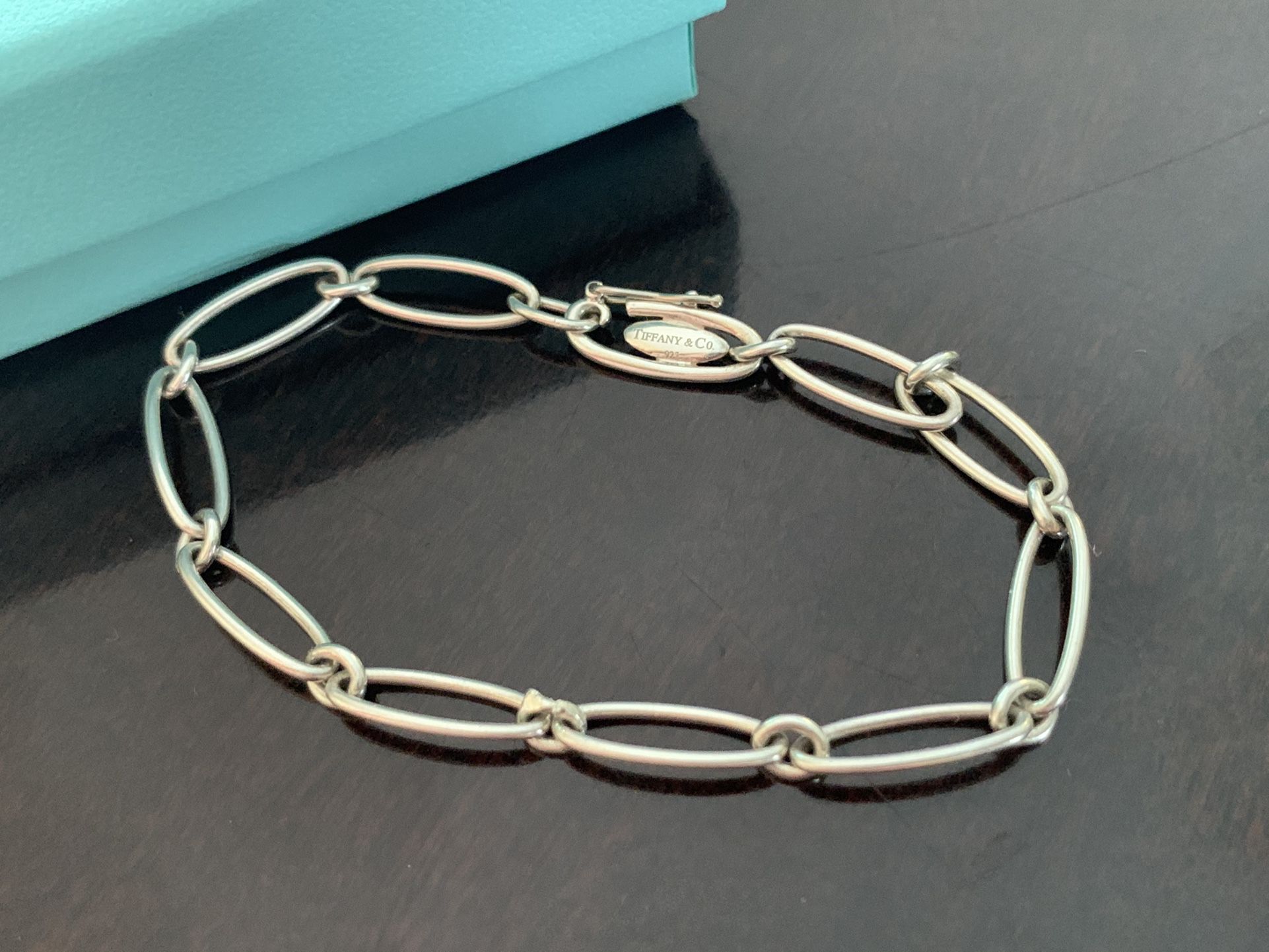 7” Tiffany & Co. Silver Link Bracelet Elsa Peretti 
