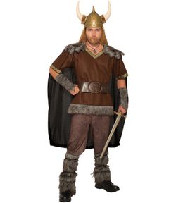 VIKING WARRIOR CHIEF COSTUME ADULT ONE SIZE