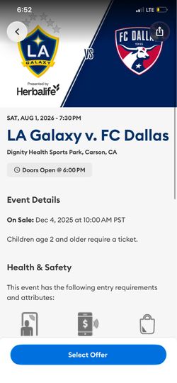 LA GALAXY VS DALLAS