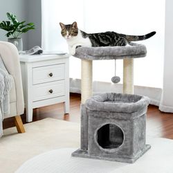 Cat Scratching Post Condo Tree Tower Indoor Cats