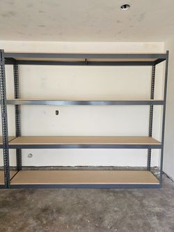 4 Tier Boltless Shelving 96 in W x 18 in D Warehouse Garage Storage Container Shed Rack Delivery Available