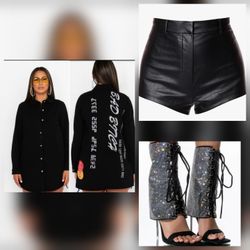 New SIZE SMALL 3 Piece Club Outfit . Shoe SIZE 7.5