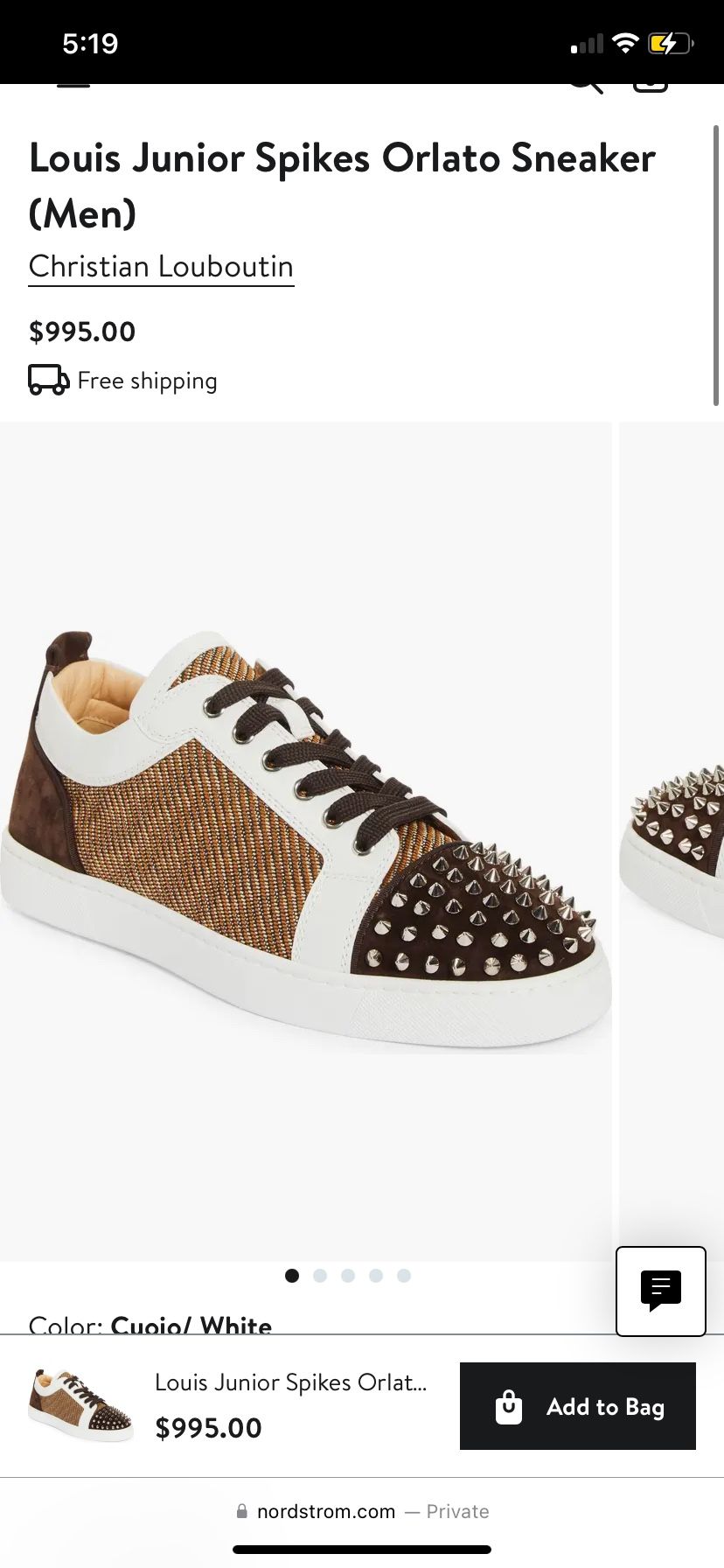 Louis Junior Spikes Orlato Sneaker (Men)