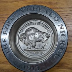 CLASSIC AVON BUFFALO NICKEL TRAY 5"