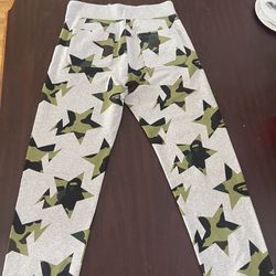 2008-2010 BAPE star pants (gray/camo)