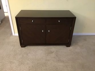 Dark Wood TV Stand