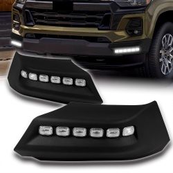 For 2023-2026 Chevy Colorado W-Power Front Bumper Lip LED Sequential Running Light -(2-PU-119-LED