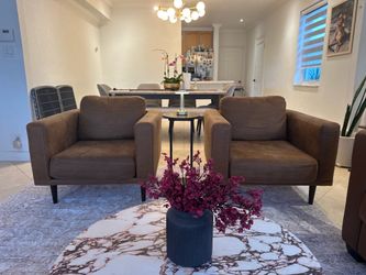 Two accent chairs
