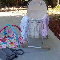 -PLANT VINE STAND 
-BABY BATH TUB 
-MOUNTAIN BIKE EXCELLENT CONDITION -BABY WALKER 
-BABY BAG 
-BABY AND TODDLER CLOTHES 
-BASSINET WITH EXTRA NEW SHE