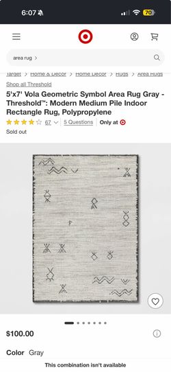 5x7 Geometric Area Rug