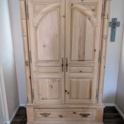 White Pine solid wood cabinet