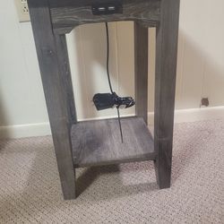 Side Table With USB charging ports