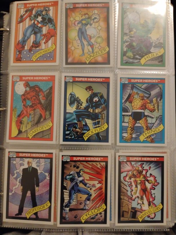 Marvel 1990 And 1991 Cards