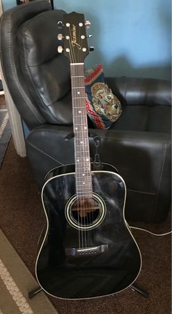 Jasmine Acoustic Guitar Black Dreadnought